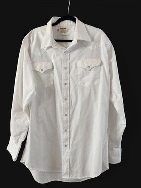 Ruddock Western Pearl Snap White Long-Sleeve Shirt